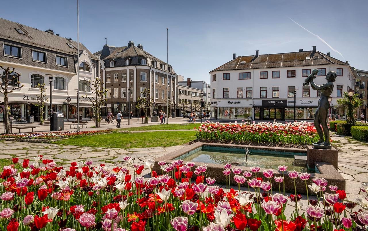 Ca. 150 m til bytunet Galleribilde