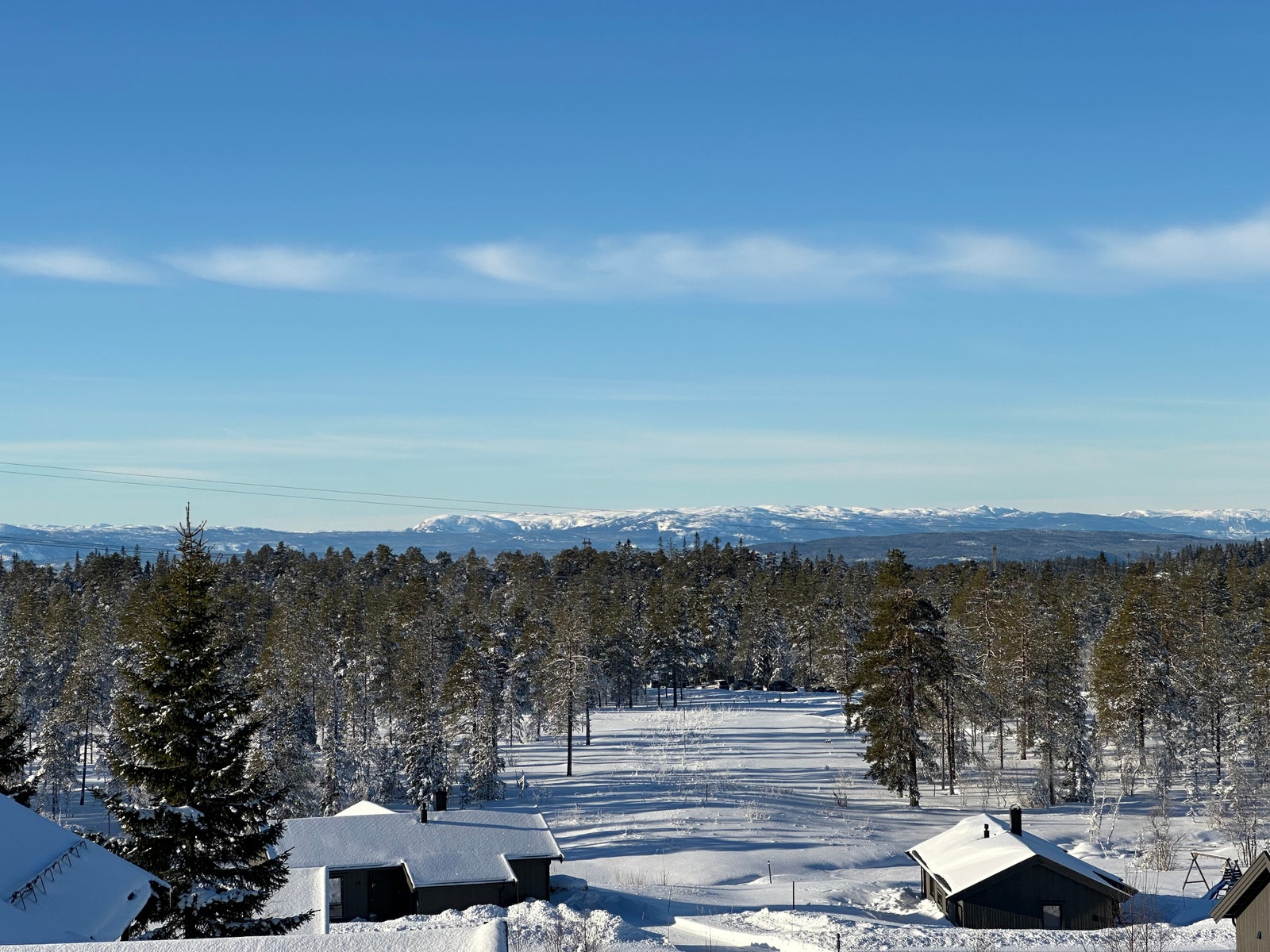 Utsikt vest mot Norefjell Galleribilde
