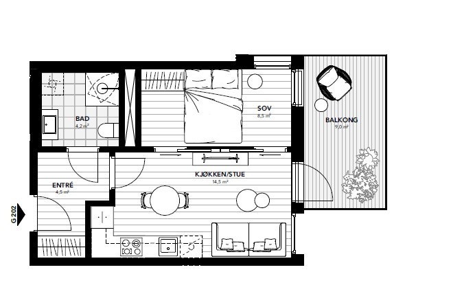 Plantegning G202-G502.jpg Galleribilde