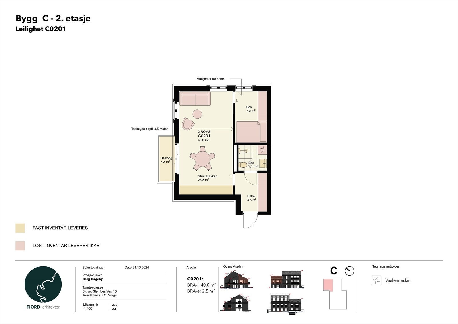 Plantegning C0201 Galleribilde
