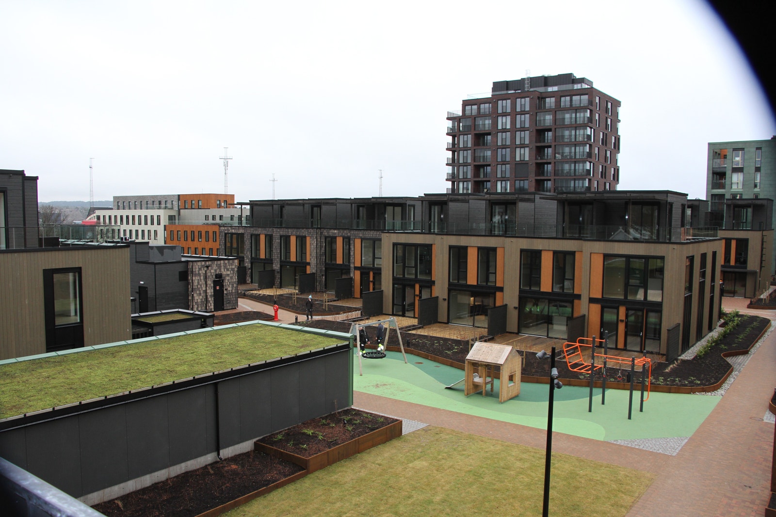 Utsikt fra inngangsdør, mot nord Galleribilde