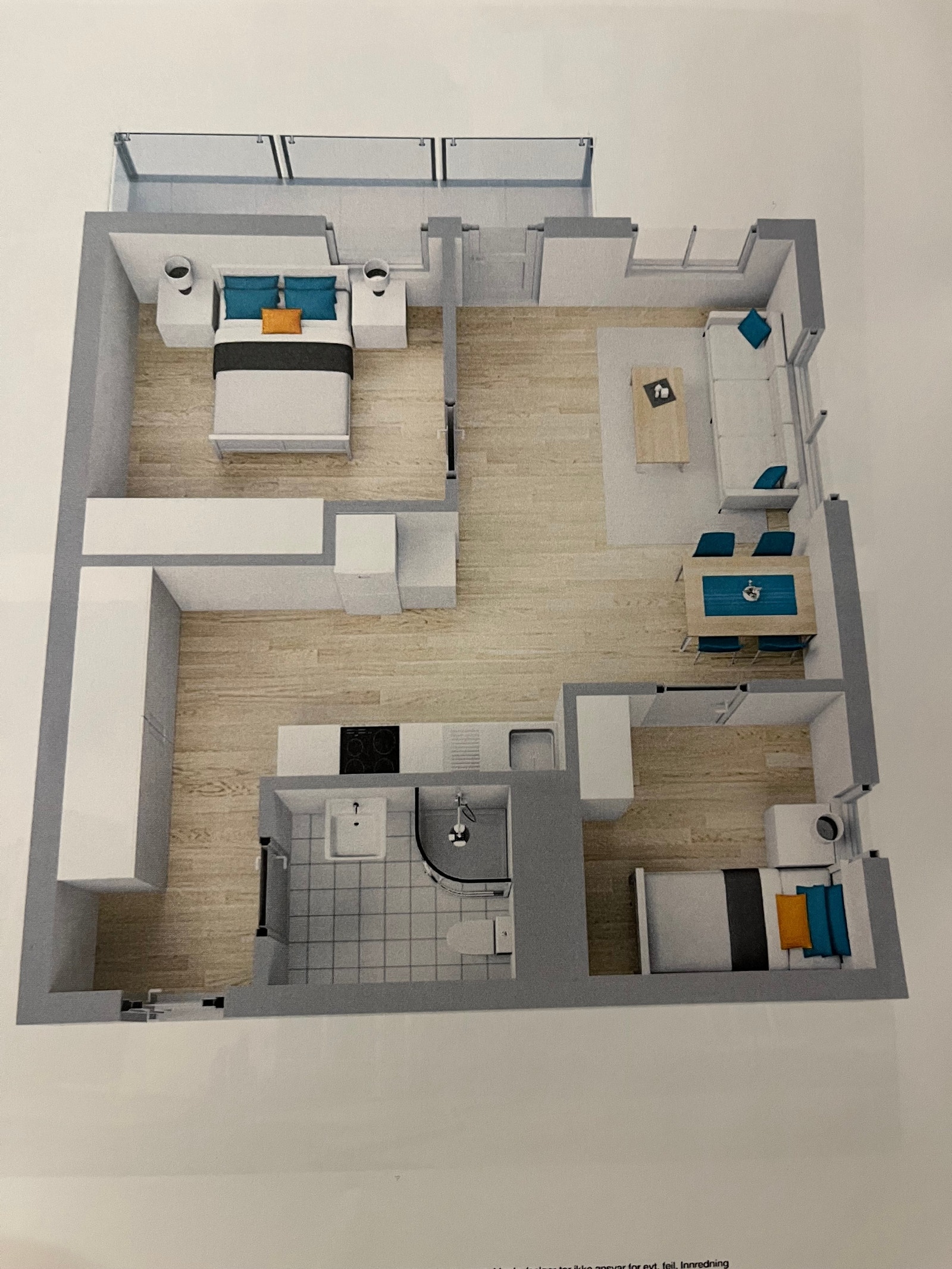 Plantegning av leilighet Galleribilde