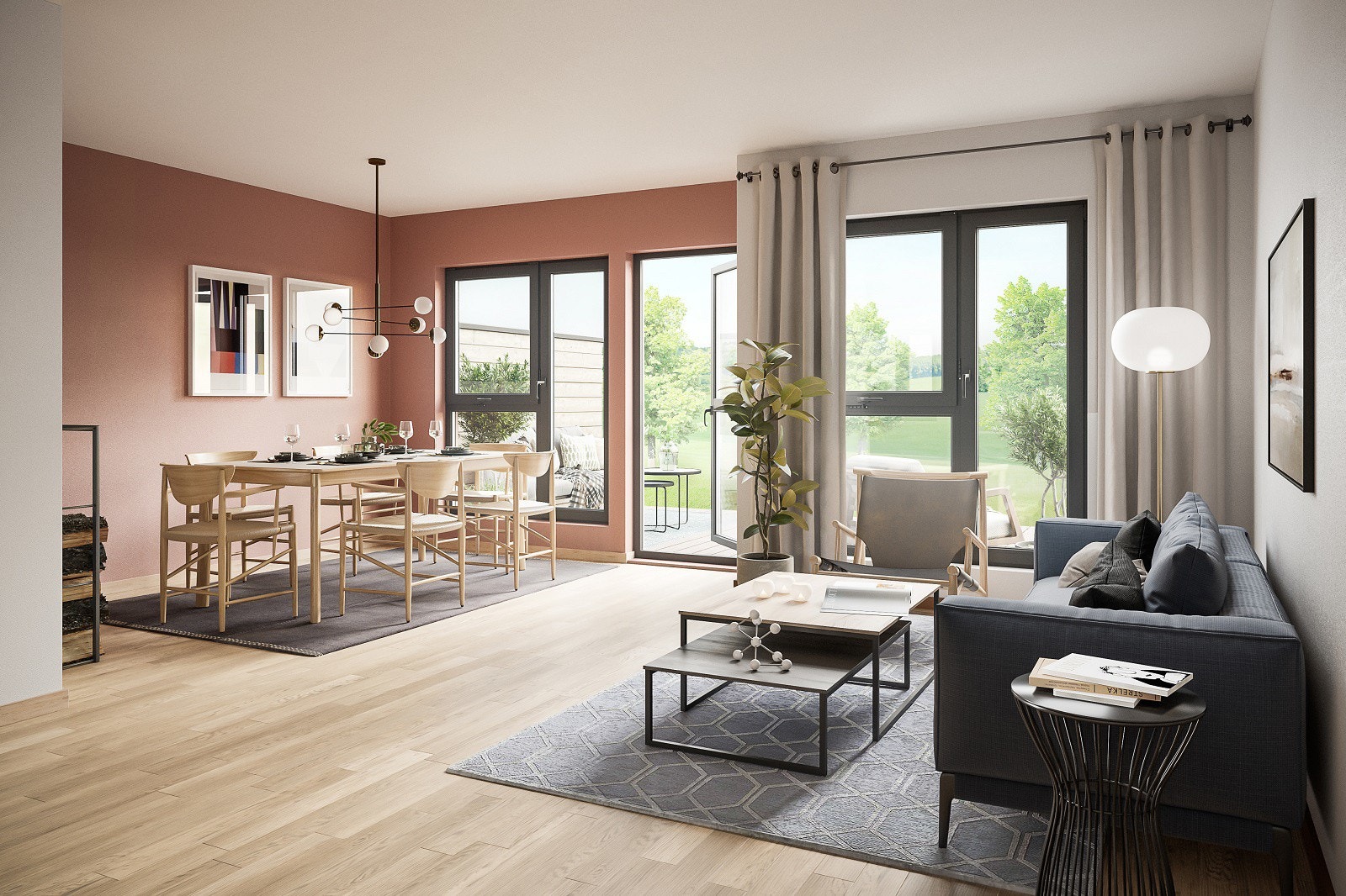 Stue og oppholdsrom i 2 etg hus 12-17 Galleribilde