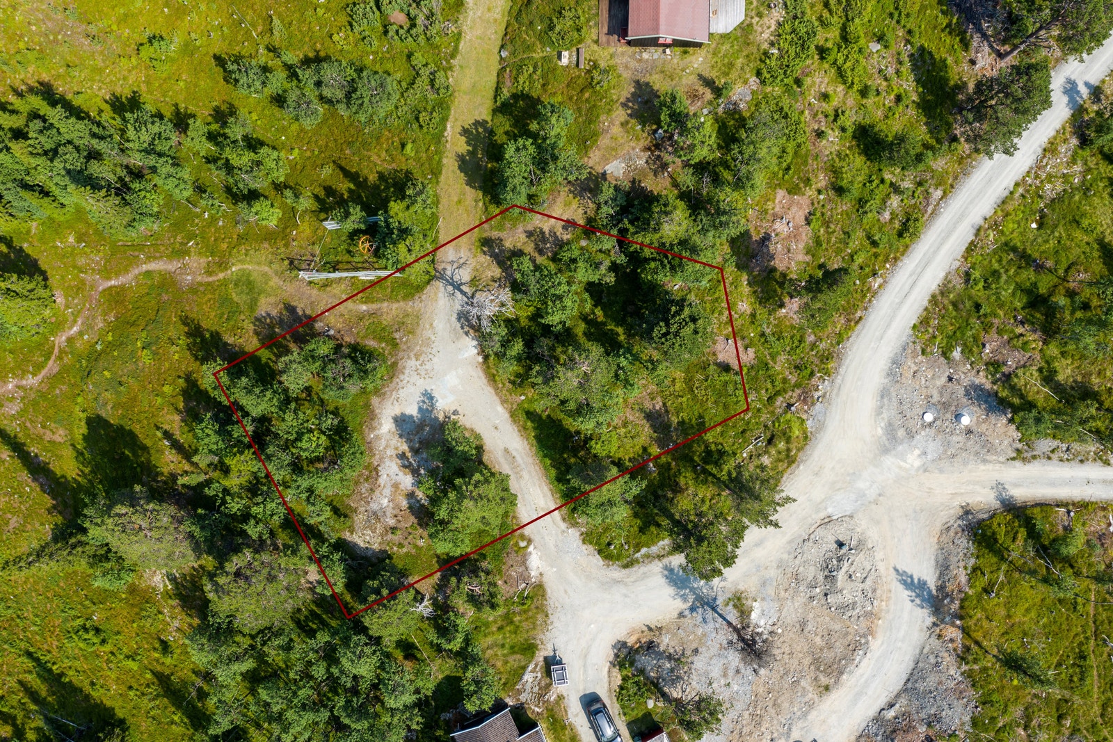 Utsnitt tomtegrense. Galleribilde