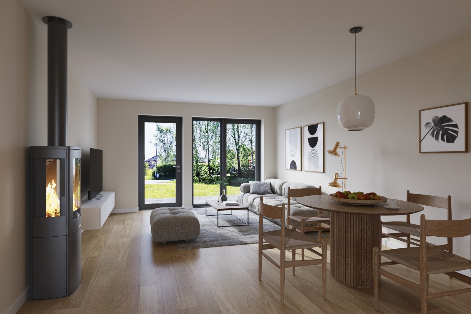 Illustrasjon standard. Boligene leveres nøkkelferdige. Galleribilde