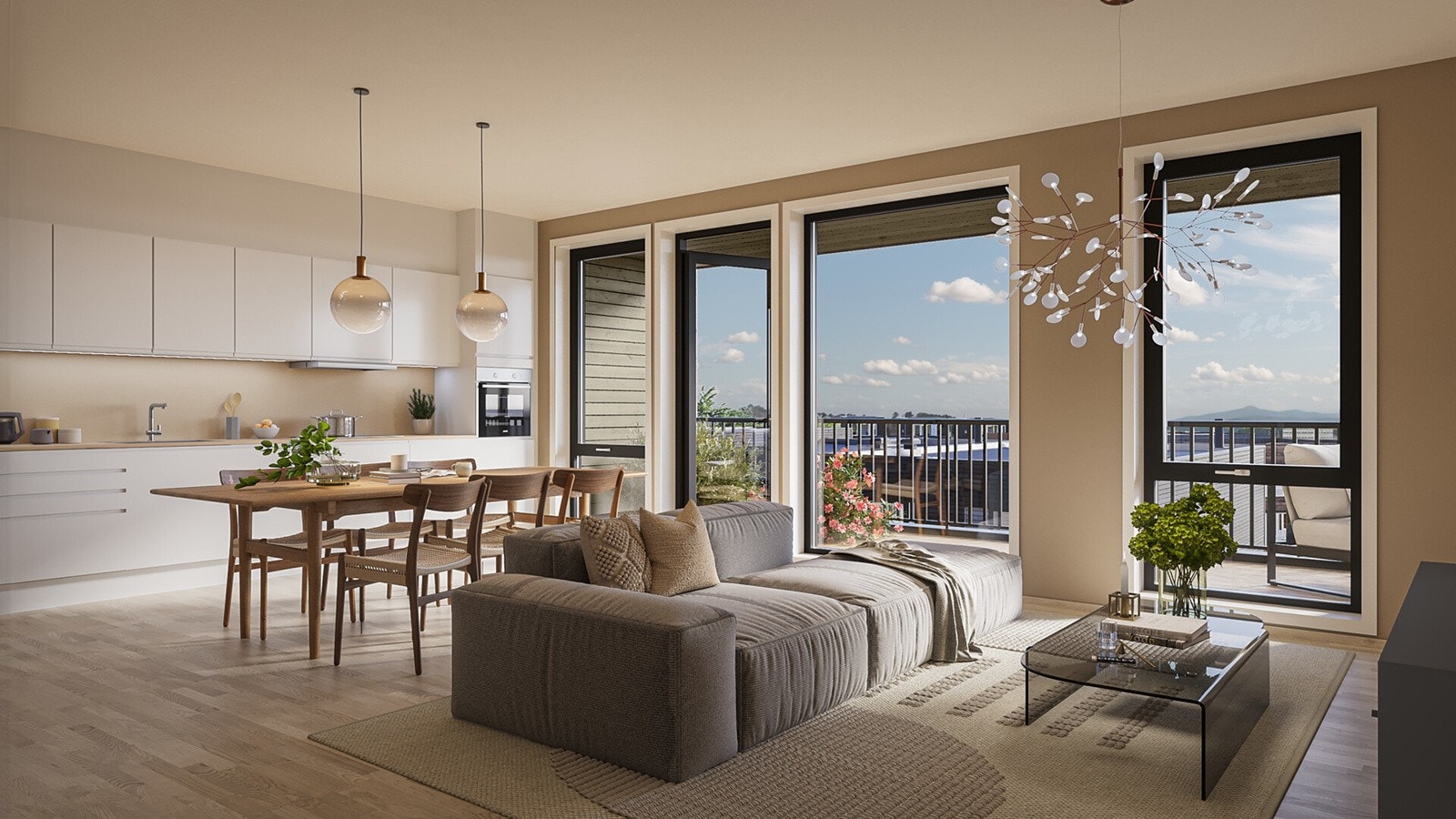 Innvendig illustrasjon, avvik vil forekomme.Her fra leilighet 8. Galleribilde