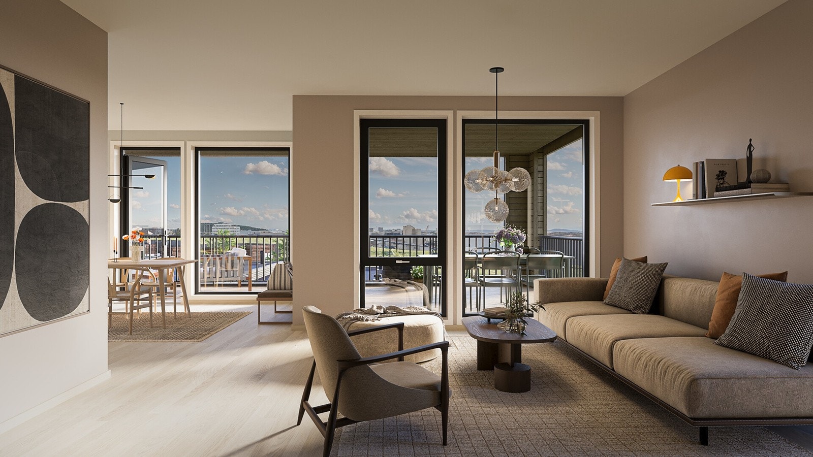 Innvendig illustrasjon, avvik vil forekomme. Her fra leilighet 12. Galleribilde