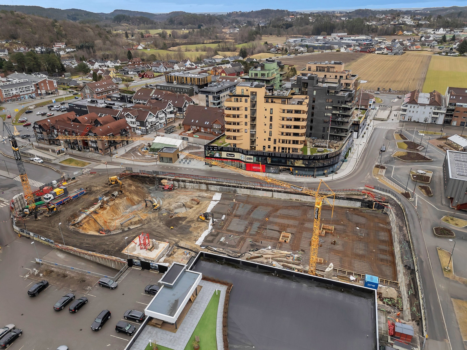 Dronebilde februar Galleribilde