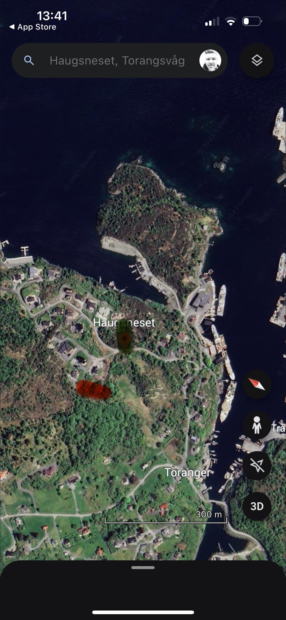 Rød er 34-117, Gul ureg. eiendom. Galleribilde