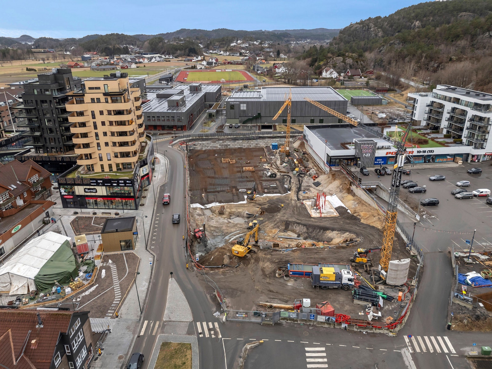 Dronebilde februar Galleribilde