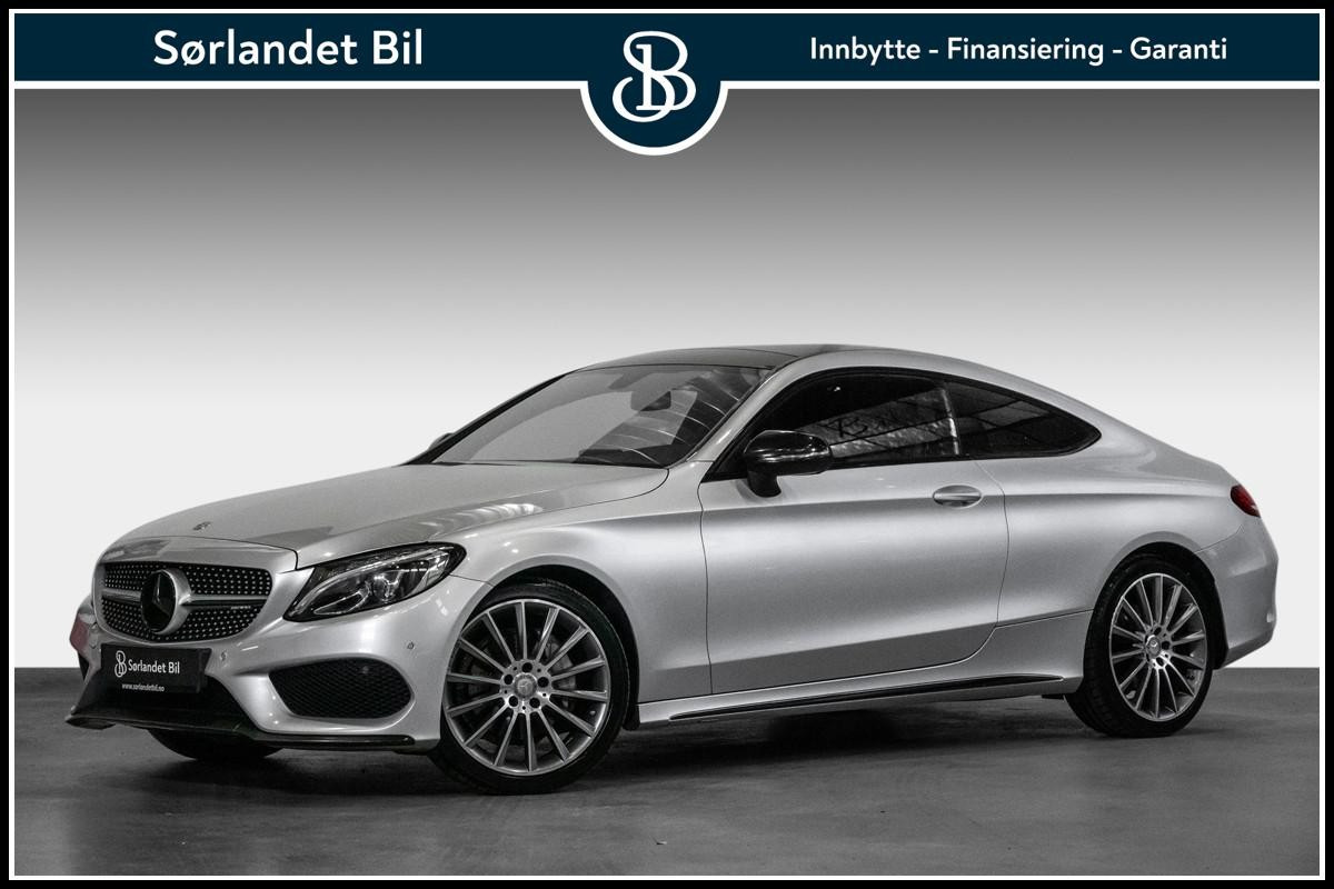 Mercedes-Benz C-Klasse 180 AUT COUPE / AMG / PANORAMA / SKINN / NY SERVICE!