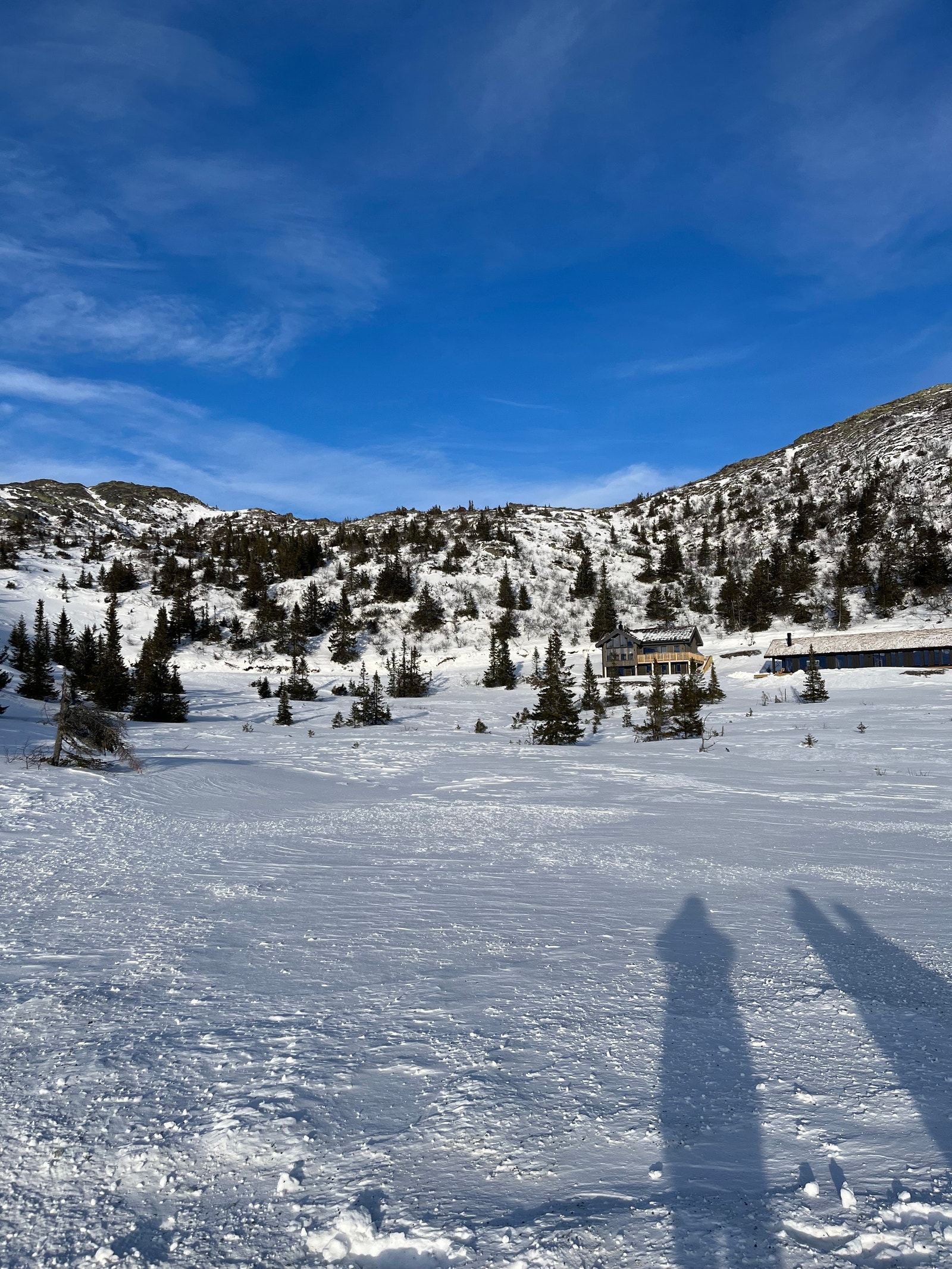 Tomten til venstre for de andre hyttene Galleribilde