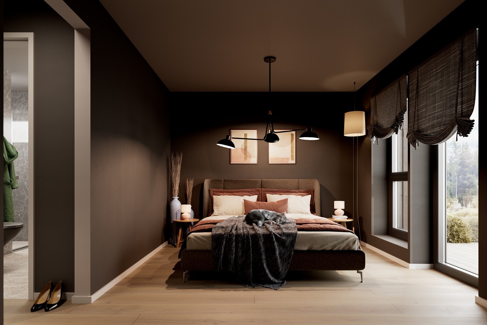 Underetasjen består av 3 soverom, gang, vaskerom (med dusj, baderomsmøbel og toalett) og bad. Galleribilde