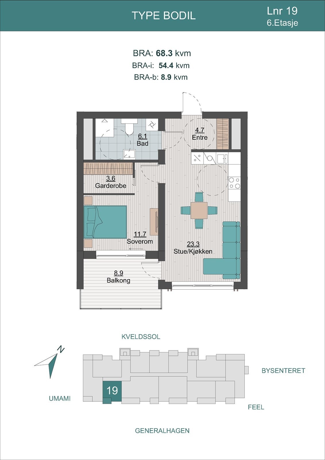 Plantegning Lnr 19 Type Bodil Galleribilde