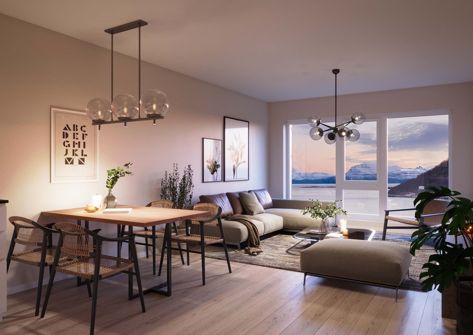 Velkommen inn! Hver dag kan du ønske deg selv velkommen hjem til denne utsikten over byen og Generalhagen. Galleribilde