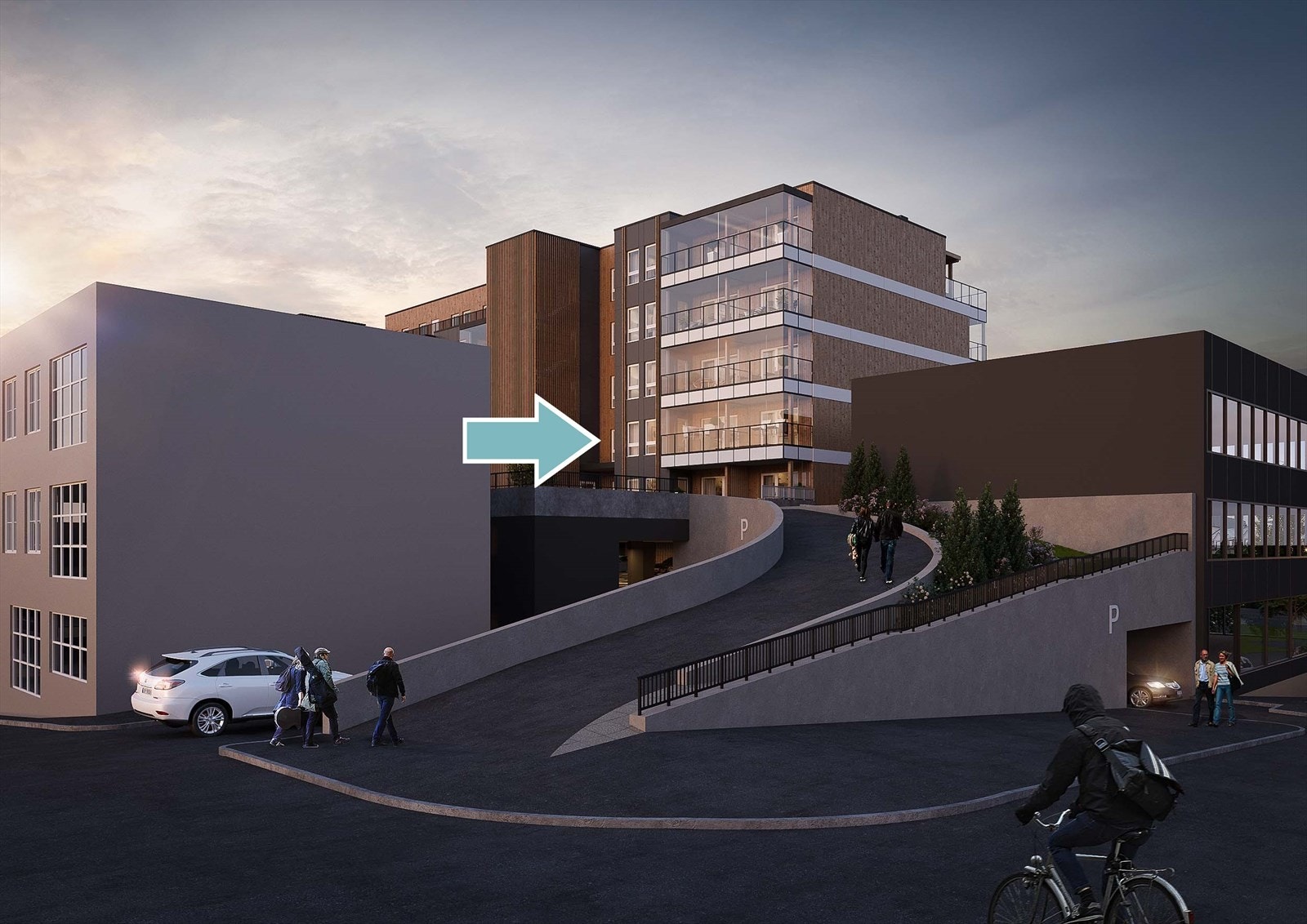 LNR 21 type Knut II er en romslig tre- roms i 6. etasje med fin balkong (uten innglassing ) mot kveldssolen i vest. Galleribilde