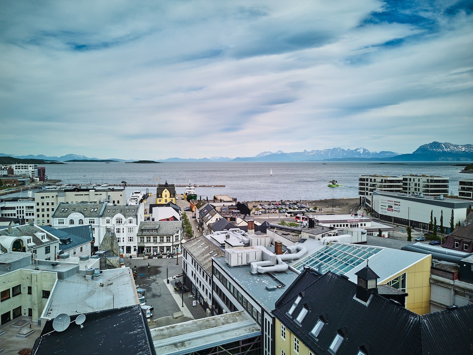 Mot Nord fra fellesterrassen i 7.etasje Galleribilde