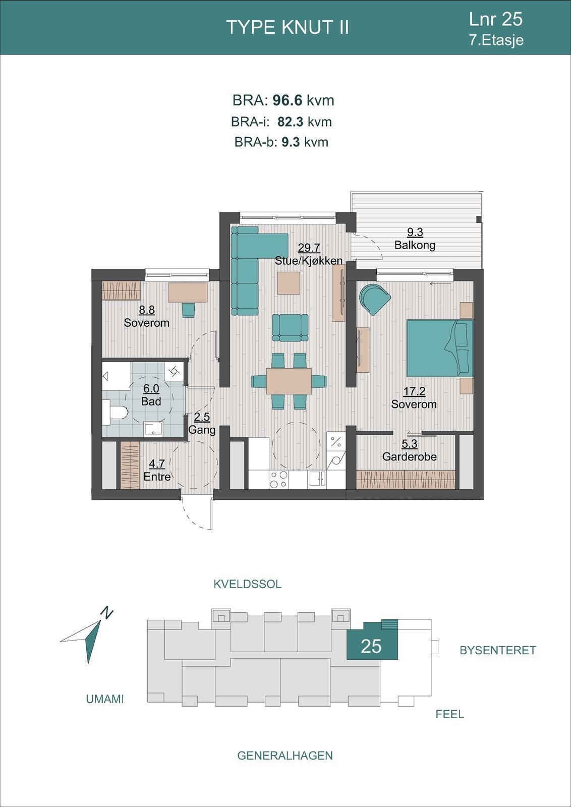Plantegning Lnr 25 Type Knut II Galleribilde