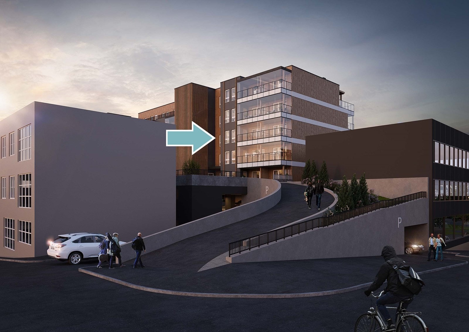 LNR 31 type Knut II er en romslig tre- roms i 7. etasje med fin balkong (uten innglassing ) mot kveldssolen i vest. Galleribilde