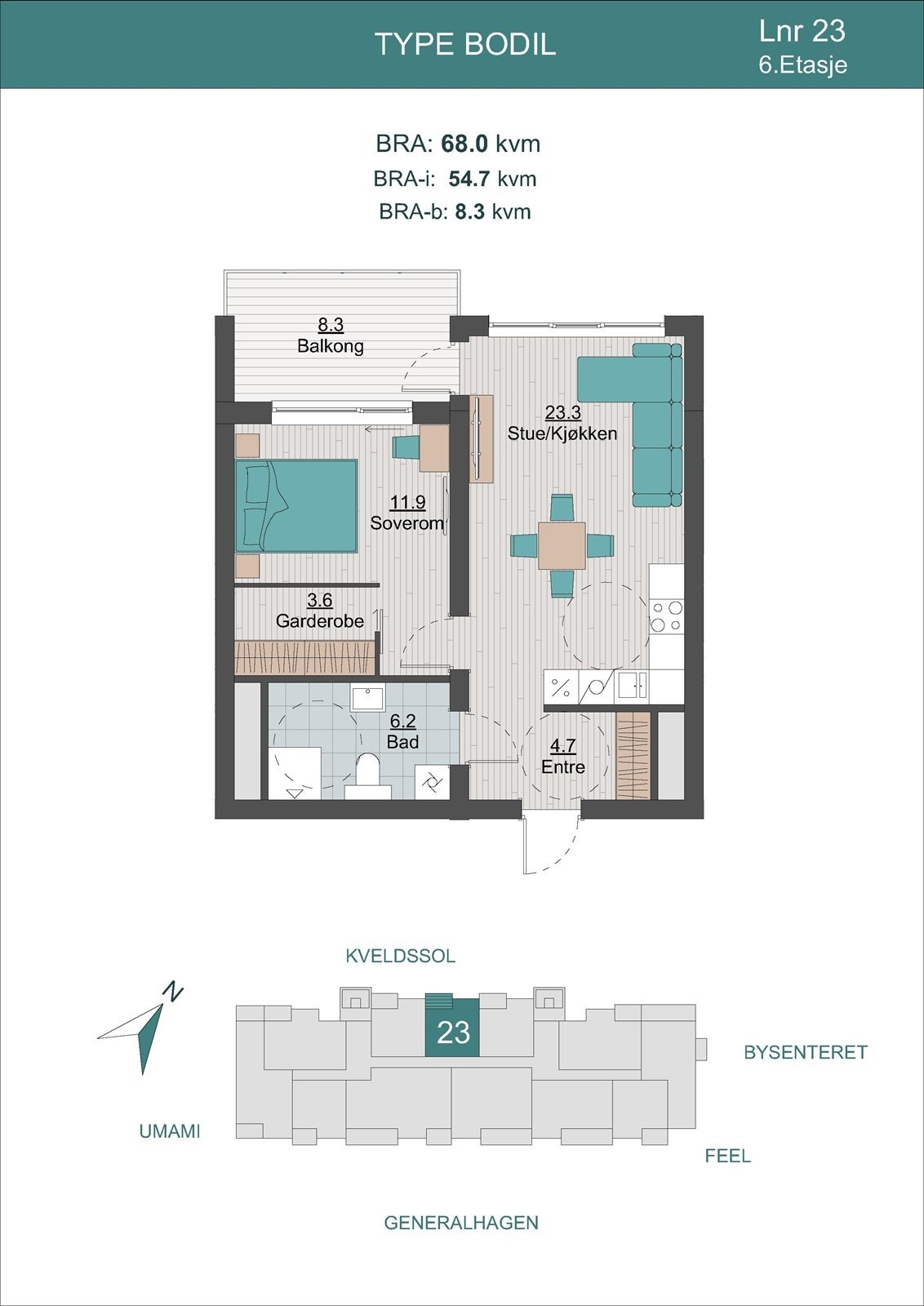 Plantegning Lnr 23 Type Bodil Galleribilde