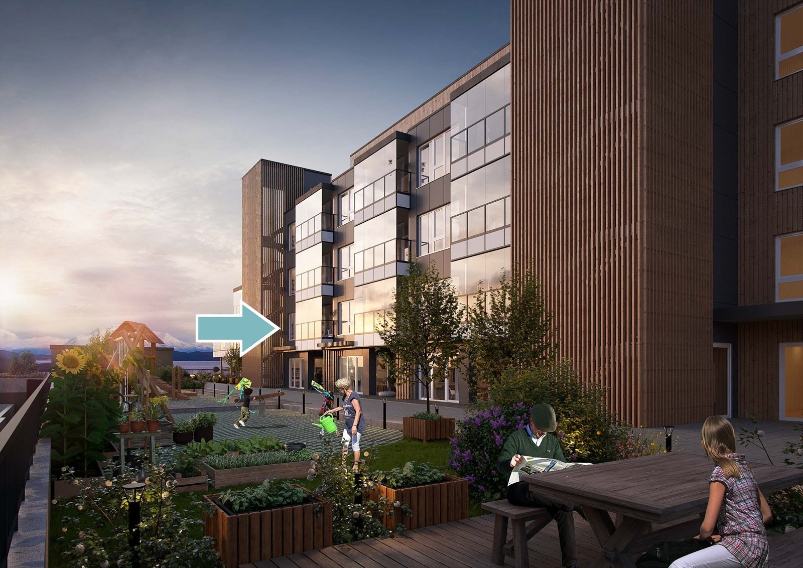 Leilighet nr 24 type Bodil mot vest Galleribilde