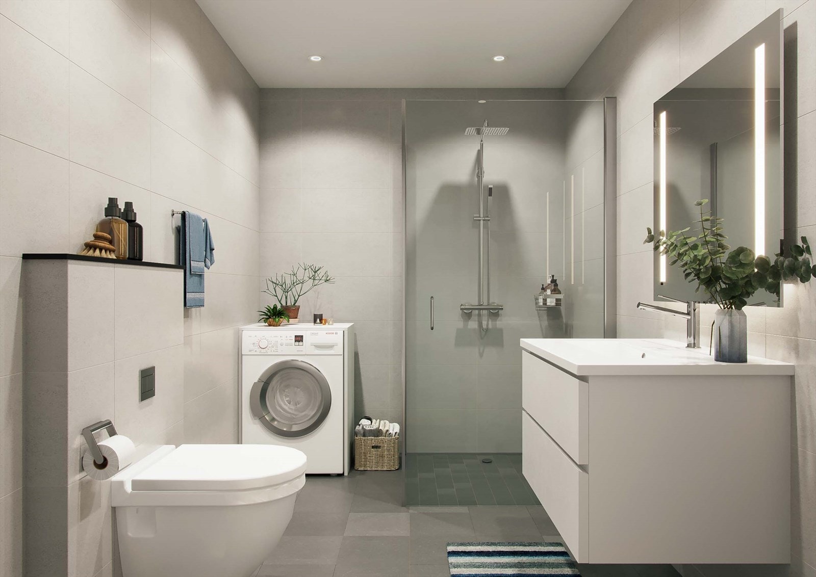 Tenk å starte dagen på et nytt og komfortabelt bad. Galleribilde