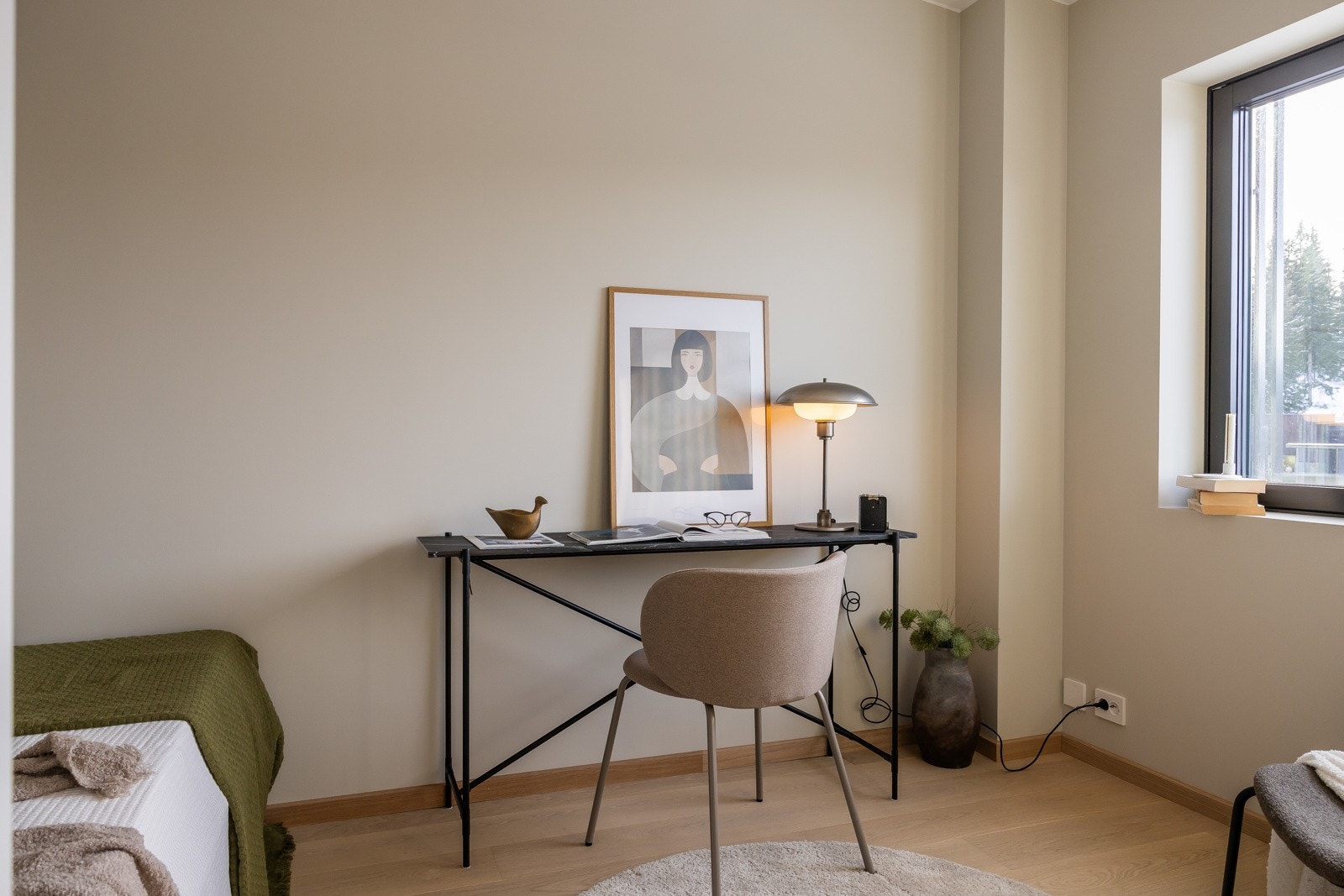 Soverom 3 i leilighetene er mellom kjøkken og stue. Foto er fra leilighet 3004 som har lik standard og planløsning. Galleribilde