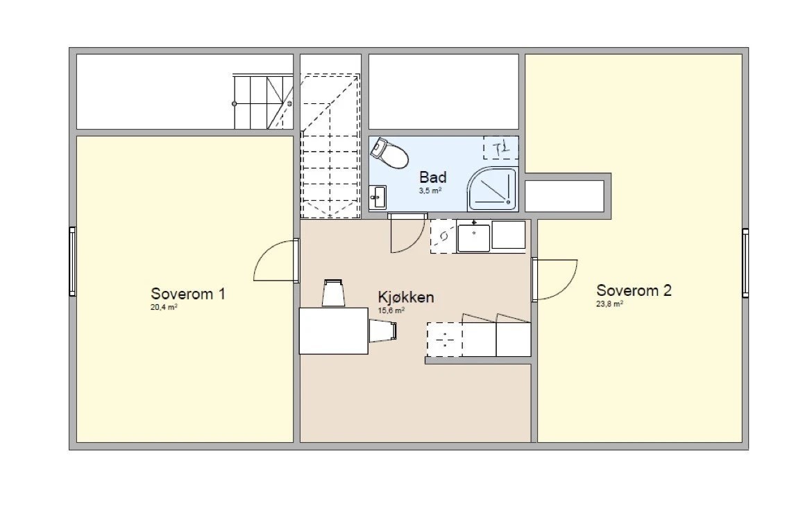 Soverom 2 er ledig Galleribilde