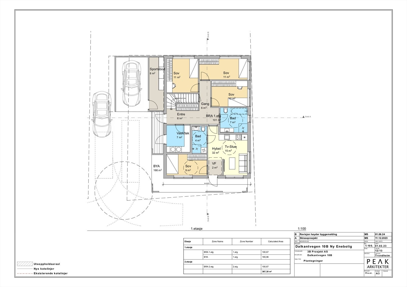Plantegning 1. etasje Galleribilde
