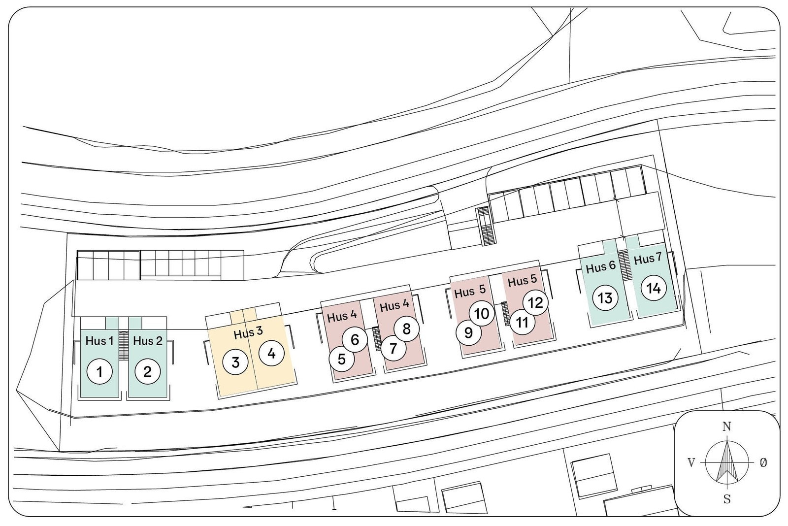 Nummerering hus og boenhet. Galleribilde