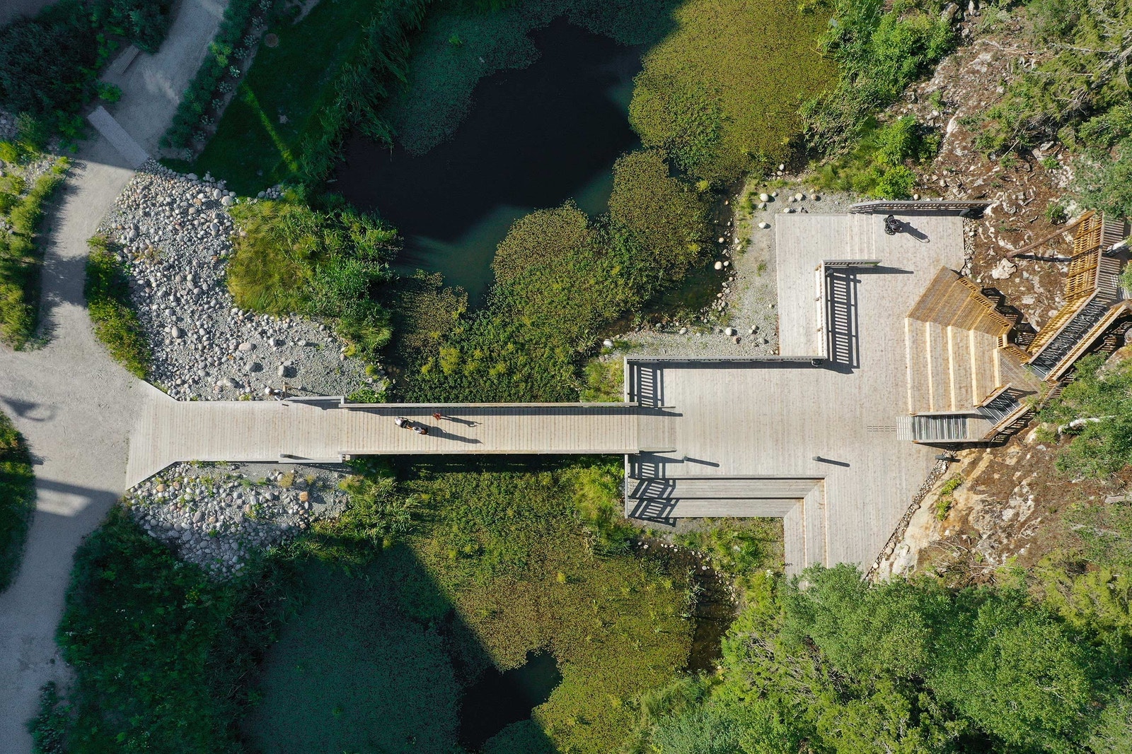 Broen over Salamanderdammen Galleribilde