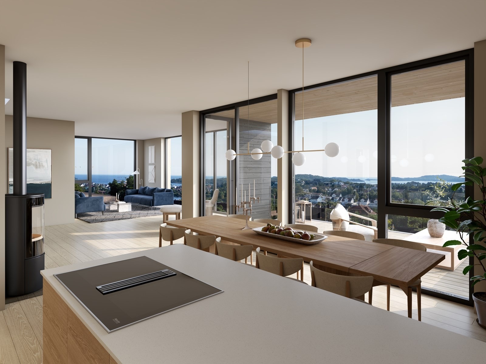 Store vindusflater som gir rommet en luftig og god romfølelse! Galleribilde