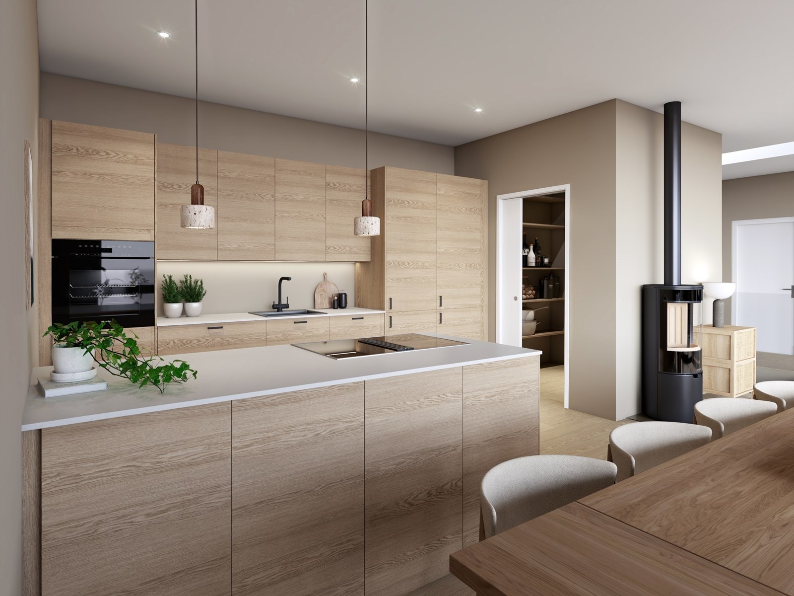 Boligen leveres med kjøkken til en verdi av kr 150 000,- Galleribilde