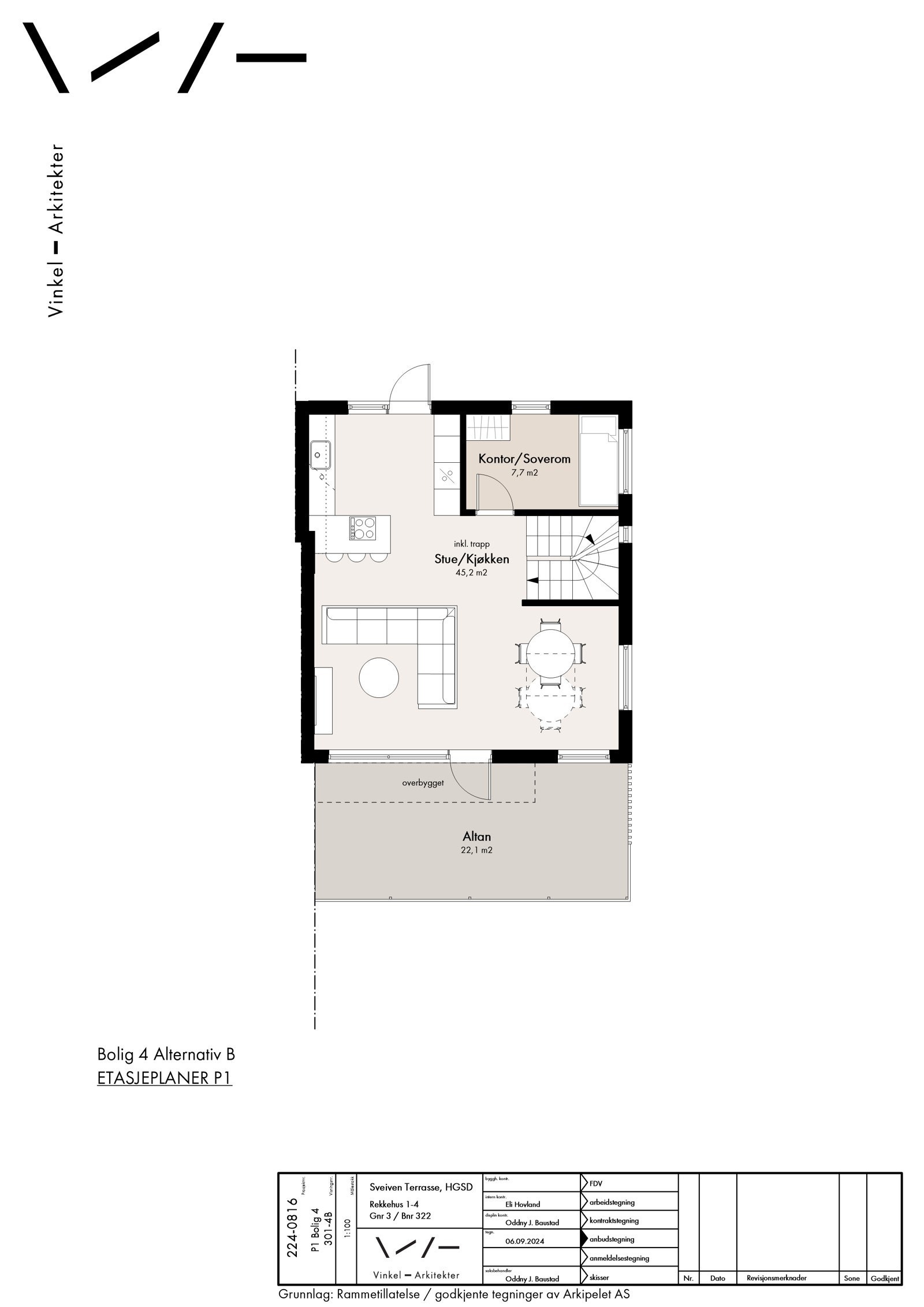 Bolig 4 - Plan 1 - Alternativ B Galleribilde