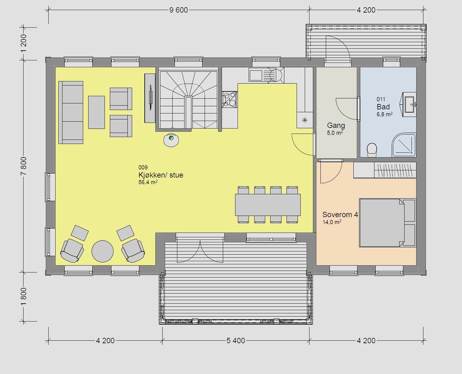Plan 2. etg Galleribilde