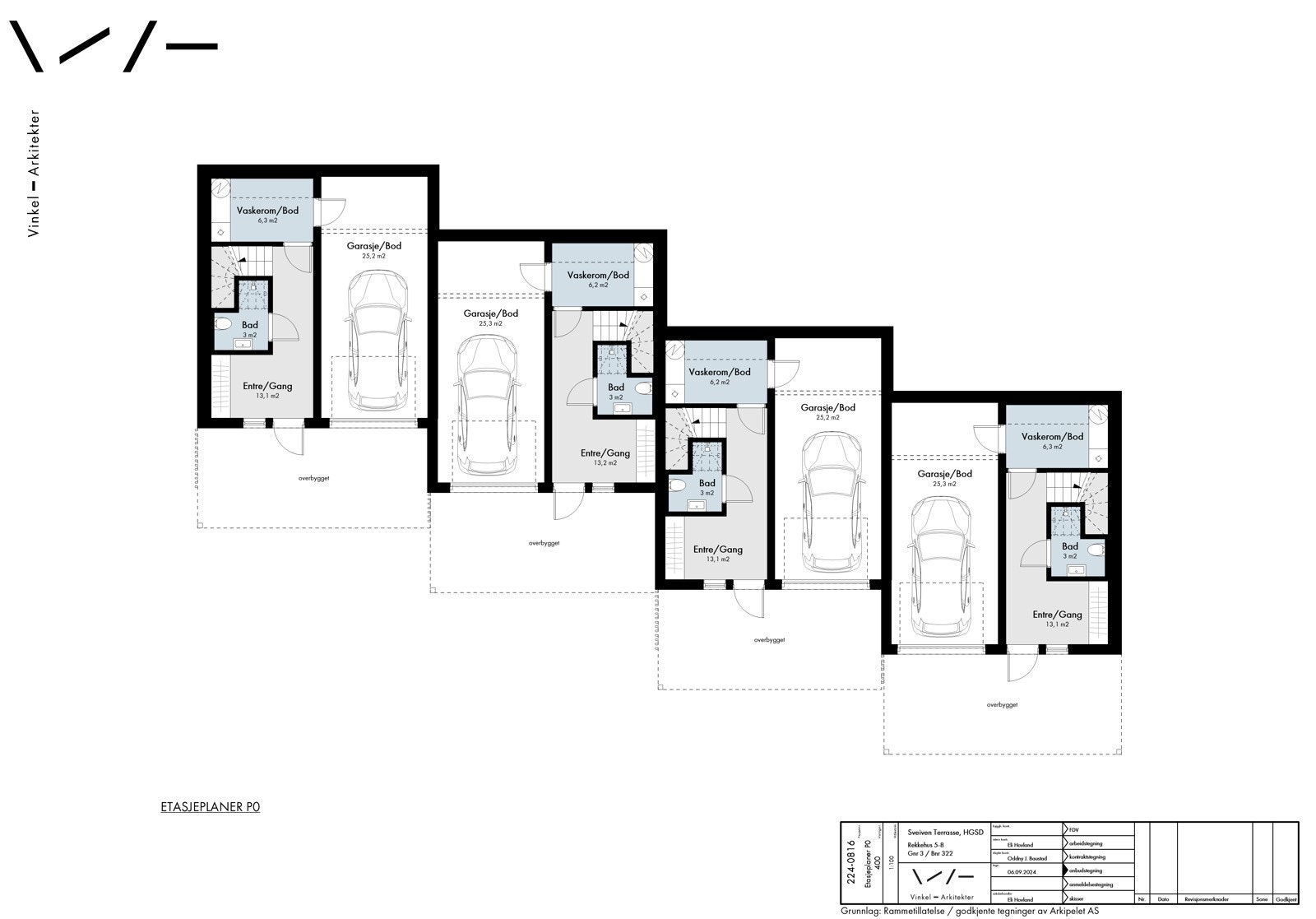 Rekkehus 5-8: Plan 0 Galleribilde