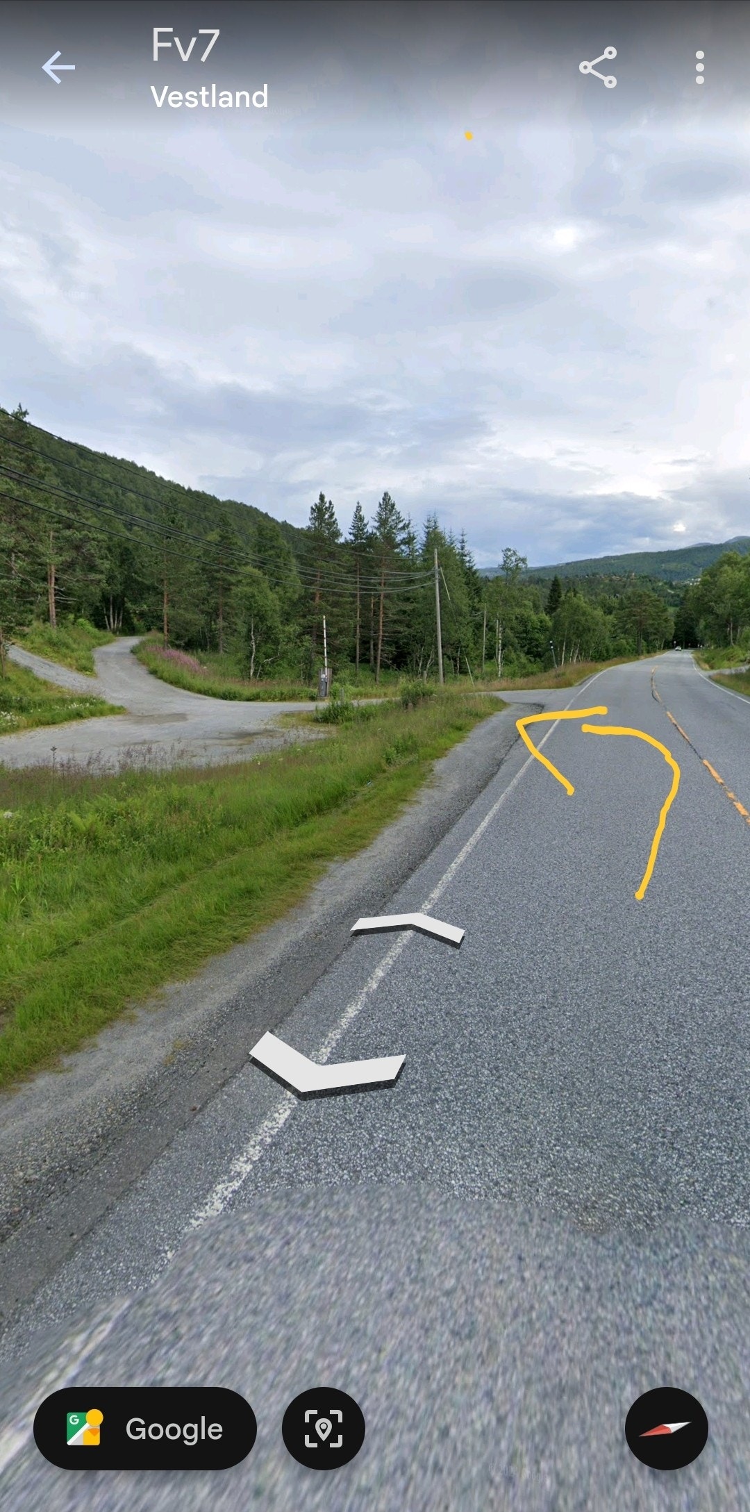 Innkjørsel til hyttefeltet Røyrli Galleribilde