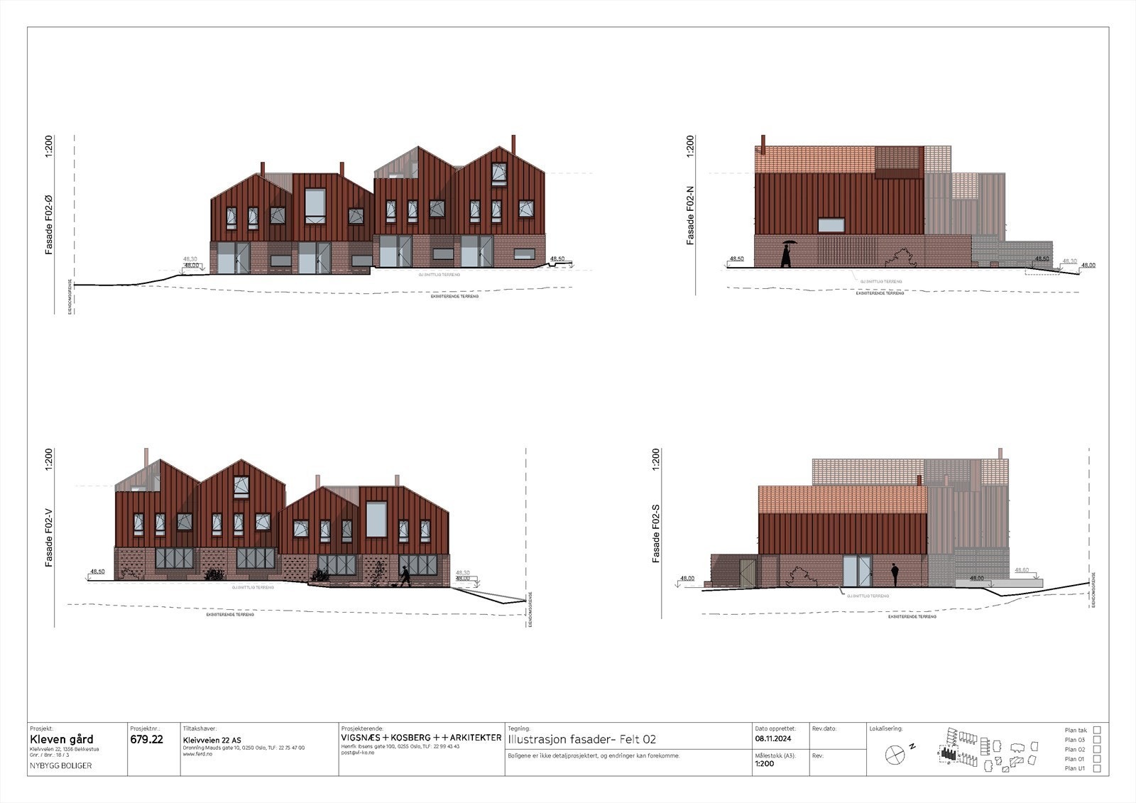 Illustrasjon fasader- Felt 02 Galleribilde