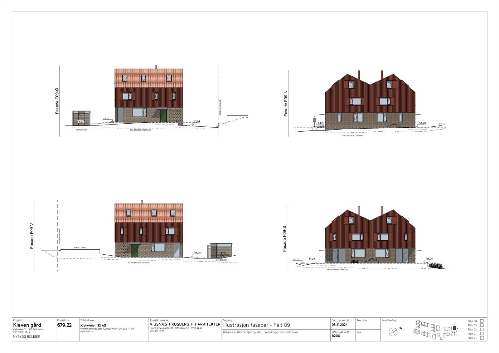 Illustrasjon fasader - Felt 09 Galleribilde