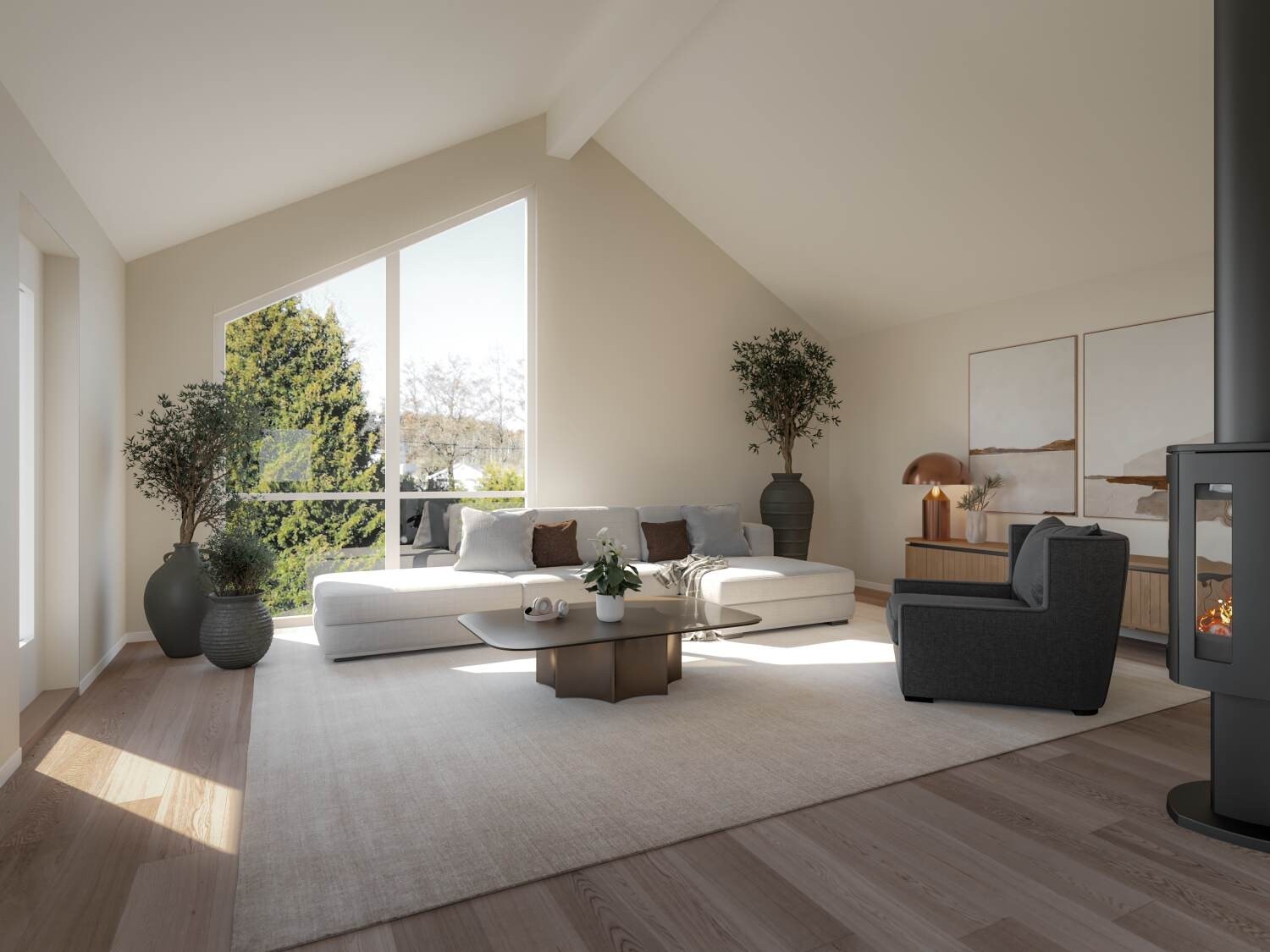 Tilvalg med mønt himling (standard flat himling) Galleribilde