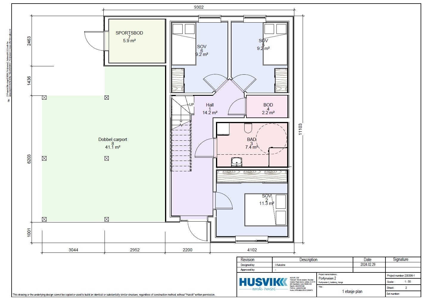 Første etg med utv bod Galleribilde