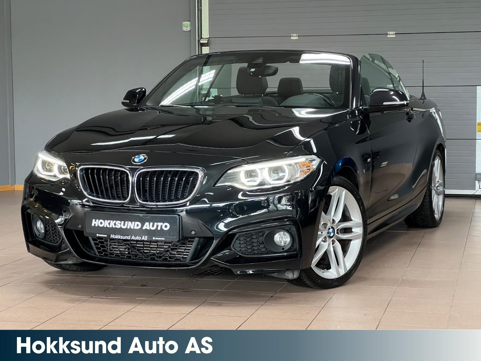 BMW 2-serie 220d 190HK Cabriolet/M-Sport/Auotmat/R.Varme/Navi/Aux+