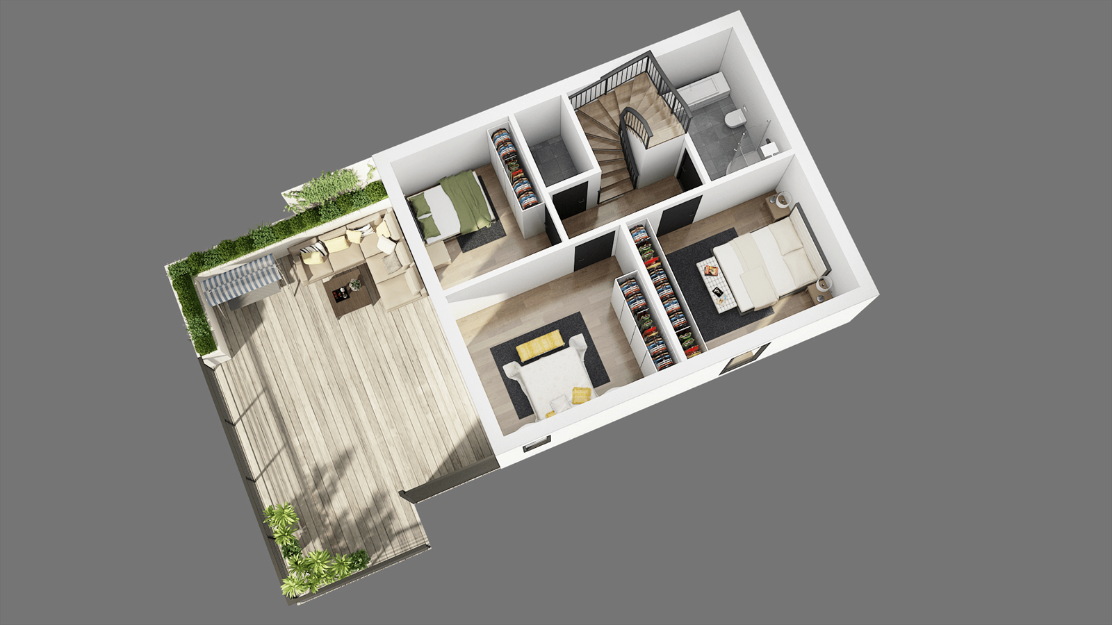 Plantegning underetasje Galleribilde