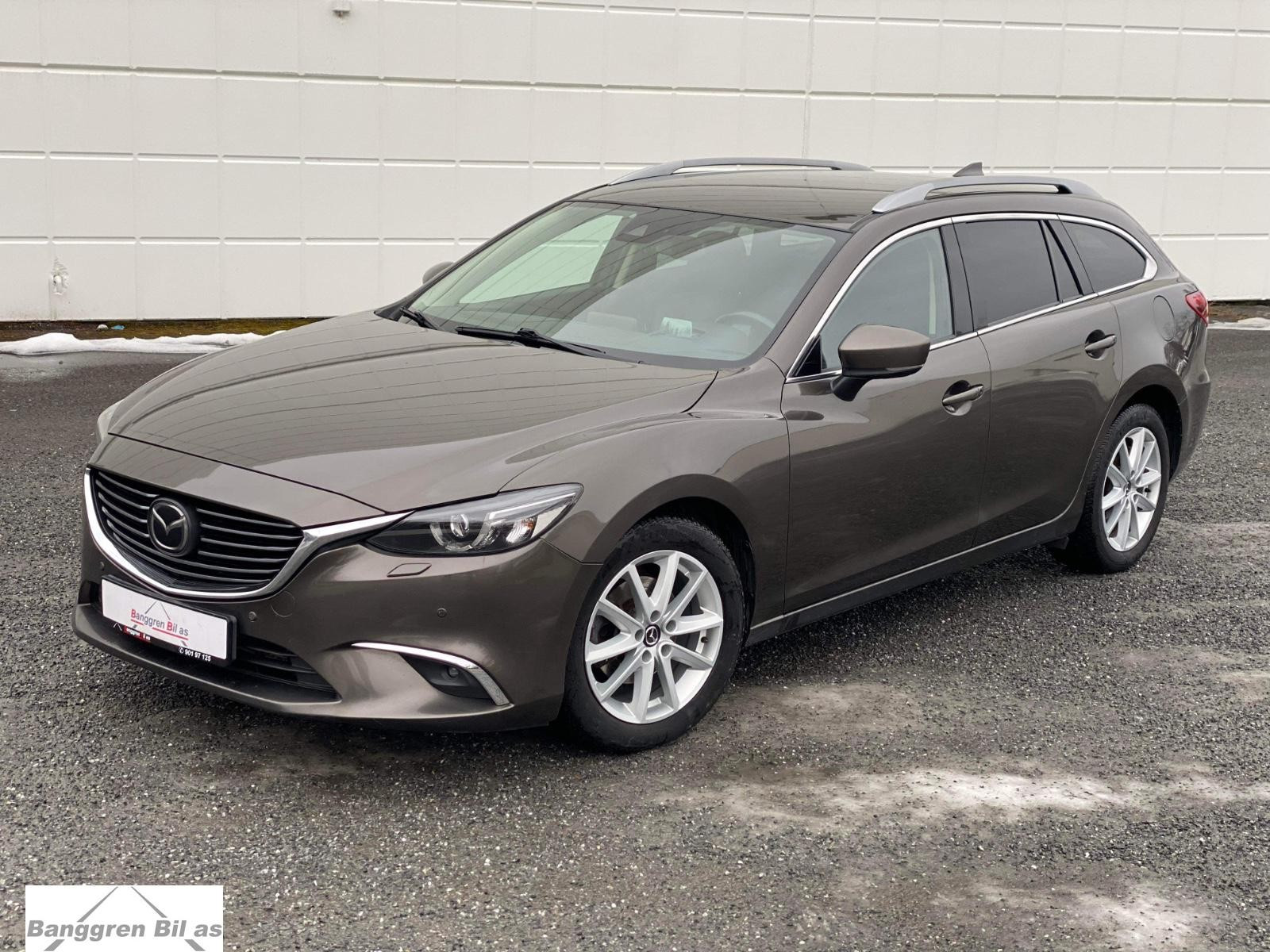 Mazda 6 2,2d 175Hk Aut Optima Skinn HeadUp Firehjulstrekk