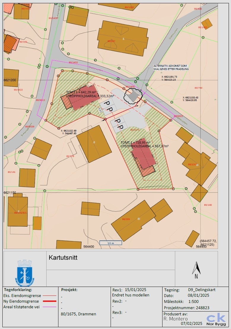 Det er huset til høyre som annonseres. Galleribilde
