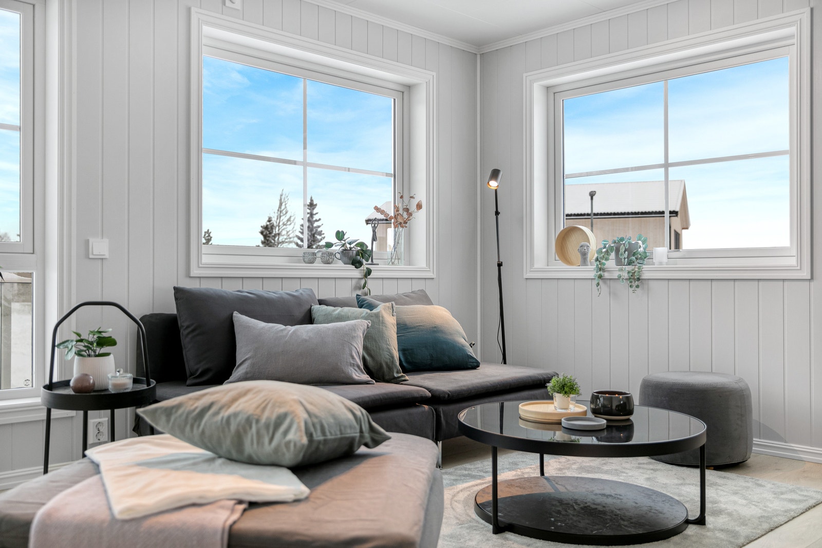 I og med dette er en endeleilighet har den vindu også på tverrveggen. Galleribilde