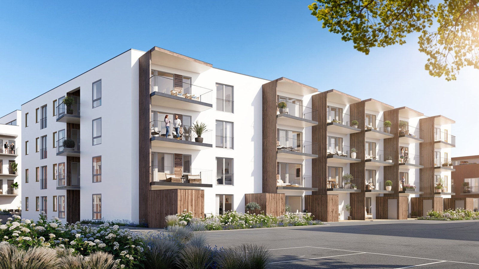 Skarmyrakvartalet Bygg B presenteres av Krogsveen. Bildet er illustrert, avvik vil forekomme. Galleribilde