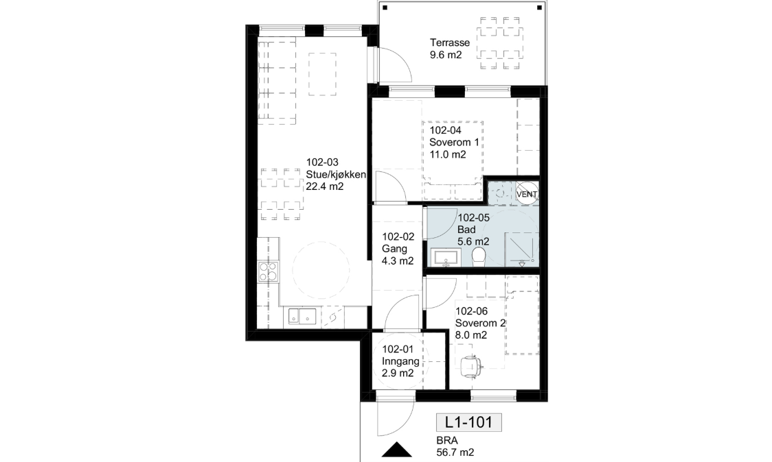 Planskisse Galleribilde