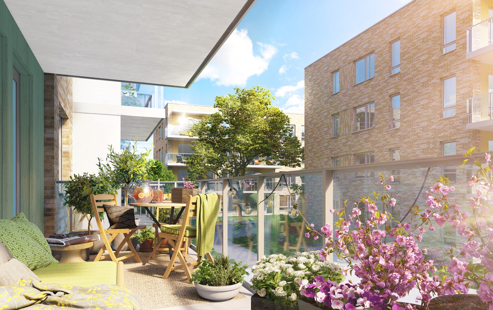 Stemningsbilde fra balkong Galleribilde