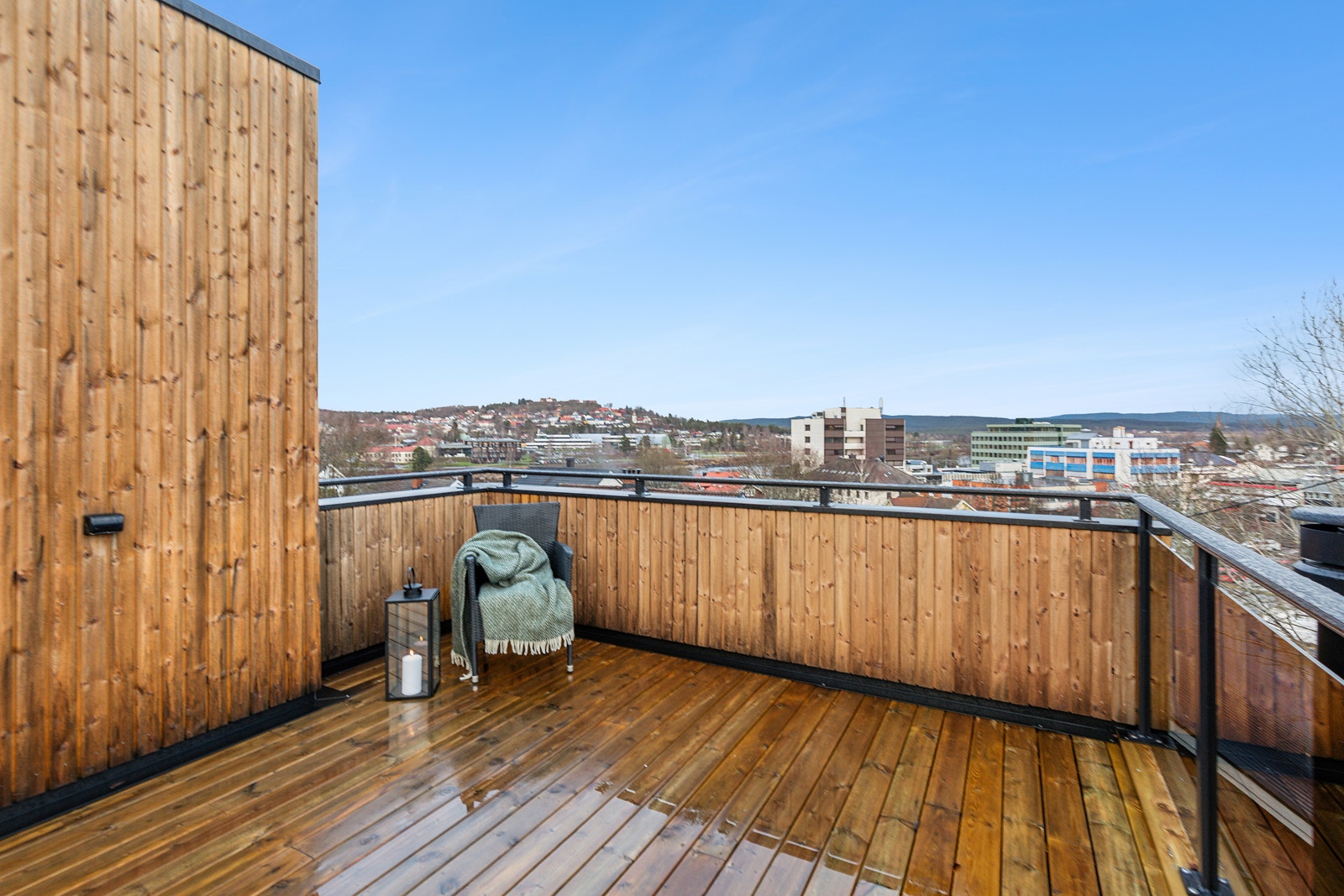 Fantastisk takterrasse Galleribilde